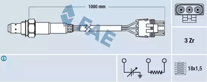 Лямбда-зонд FAE 77119