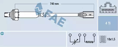 Лямбда-зонд FAE 77189