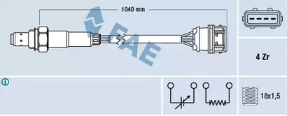Лямбда-зонд FAE 77373