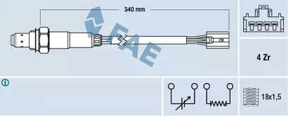 Лямбда-зонд FAE 77388