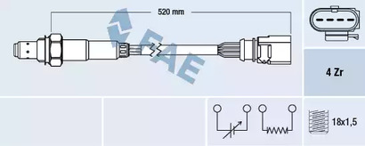 Лямбда-зонд FAE 77438