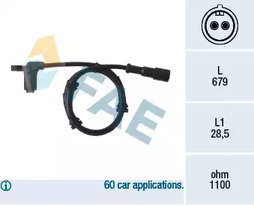 Датчик частоты вращения колеса FAE 78006