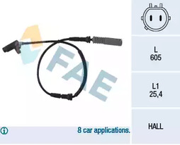 Датчик частоты вращения колеса FAE 78042