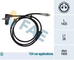 Датчик абс передний FAE 78067