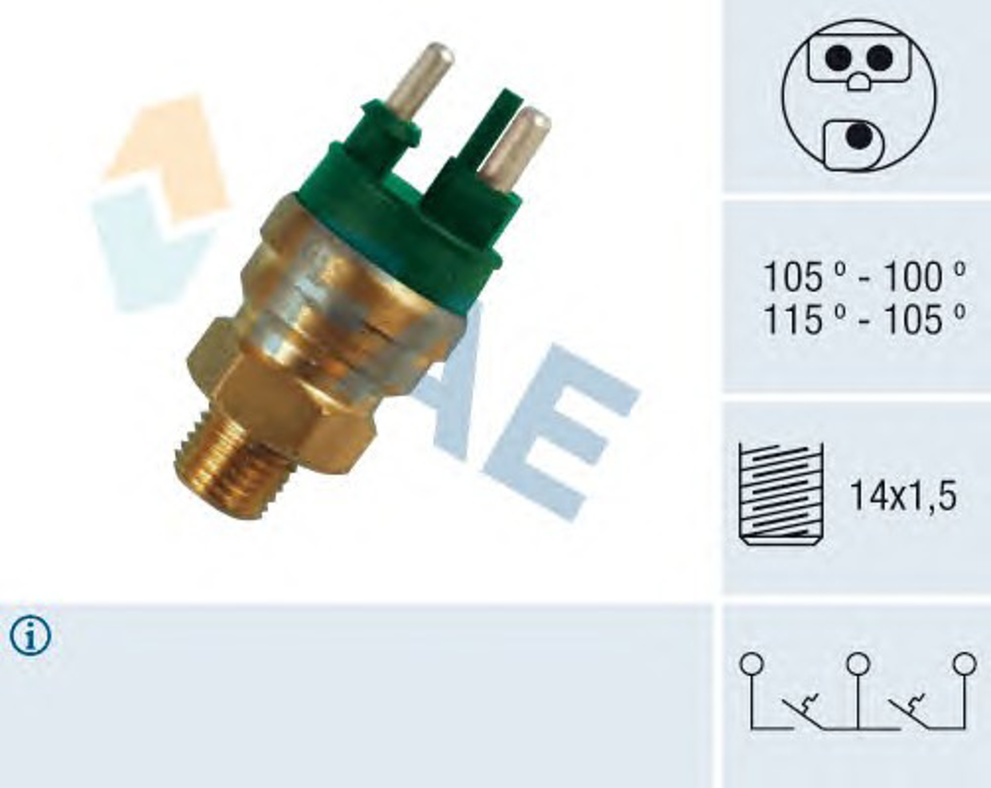 Датчик включения вентилятора FAE 38130