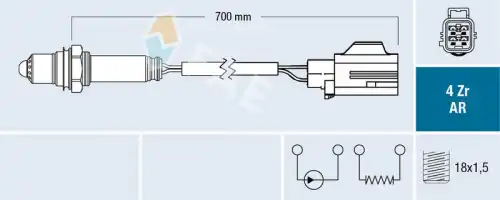 75637_Лямбда-зонд широкополосный FAE 75637