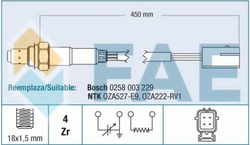 лямбда-зонд FAE 77179