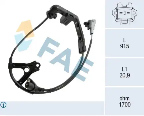 Датчик abs FAE 78578