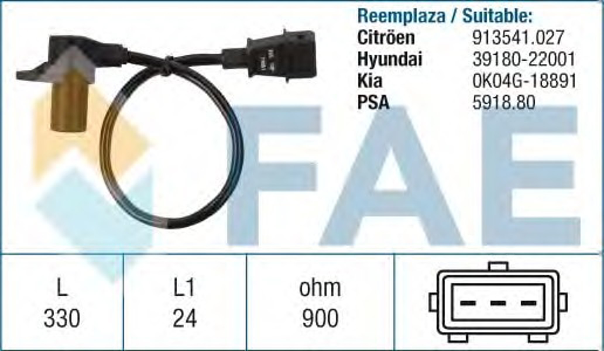Датчик положения коленвала FAE 79051