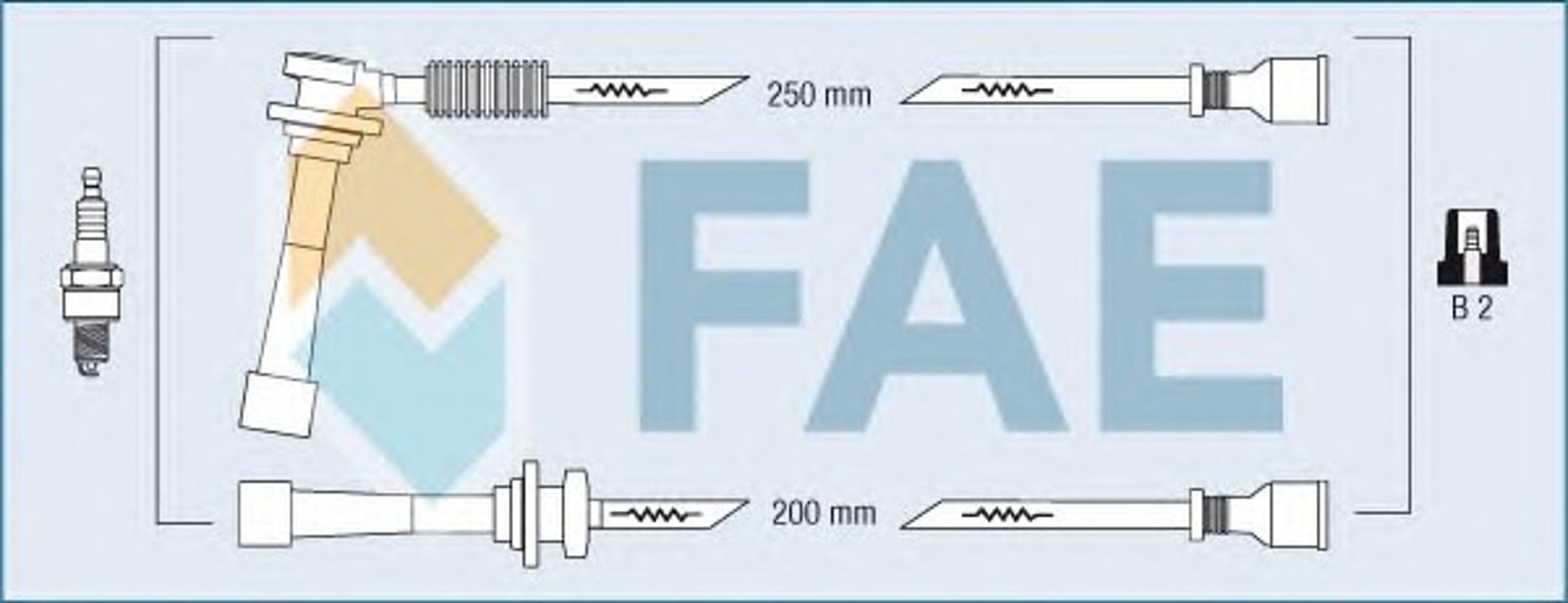 Комплект проводов зажигания FAE 85145