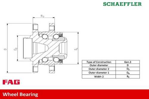 713615990 FAG Ступица колеса задн MAZDA: 3 03-