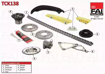 Комплект цепи ГРМ FAI AUTOPARTS TCK138