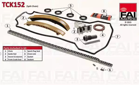 Комплект цепи ГРМ FAI AUTOPARTS TCK152