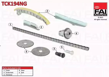 Комплект цепи ГРМ FAI AUTOPARTS TCK194NG