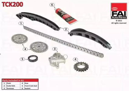 Комплект цепи ГРМ FAI AUTOPARTS TCK200