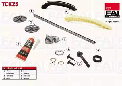 Комплект цепи ГРМ FAI AUTOPARTS TCK25