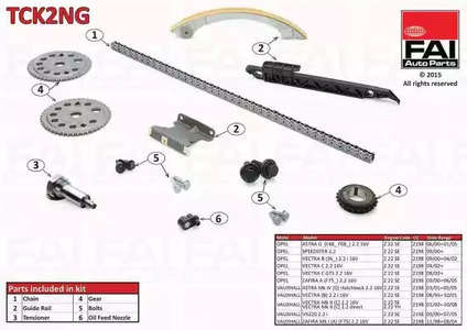 Комплект цепи ГРМ FAI AUTOPARTS TCK2NG