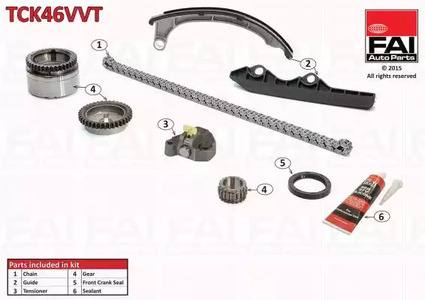 Комплект цепи ГРМ FAI AUTOPARTS TCK46VVT