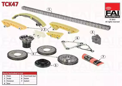 Комплект цепи ГРМ FAI AUTOPARTS TCK47