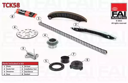 Комплект цепи ГРМ FAI AUTOPARTS TCK58