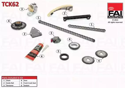 Комплект цепи ГРМ FAI AUTOPARTS TCK62