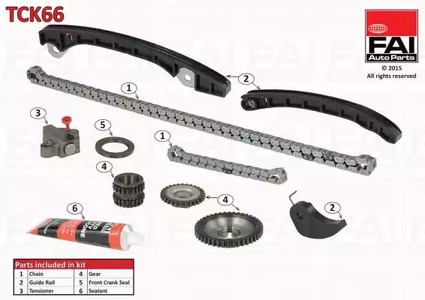 Комплект цепи ГРМ FAI AUTOPARTS TCK66