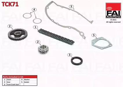 Комплект цепи ГРМ FAI AUTOPARTS TCK71