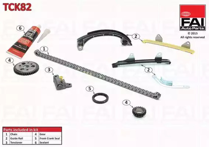 Комплект цепи грм FAI AUTOPARTS TCK82