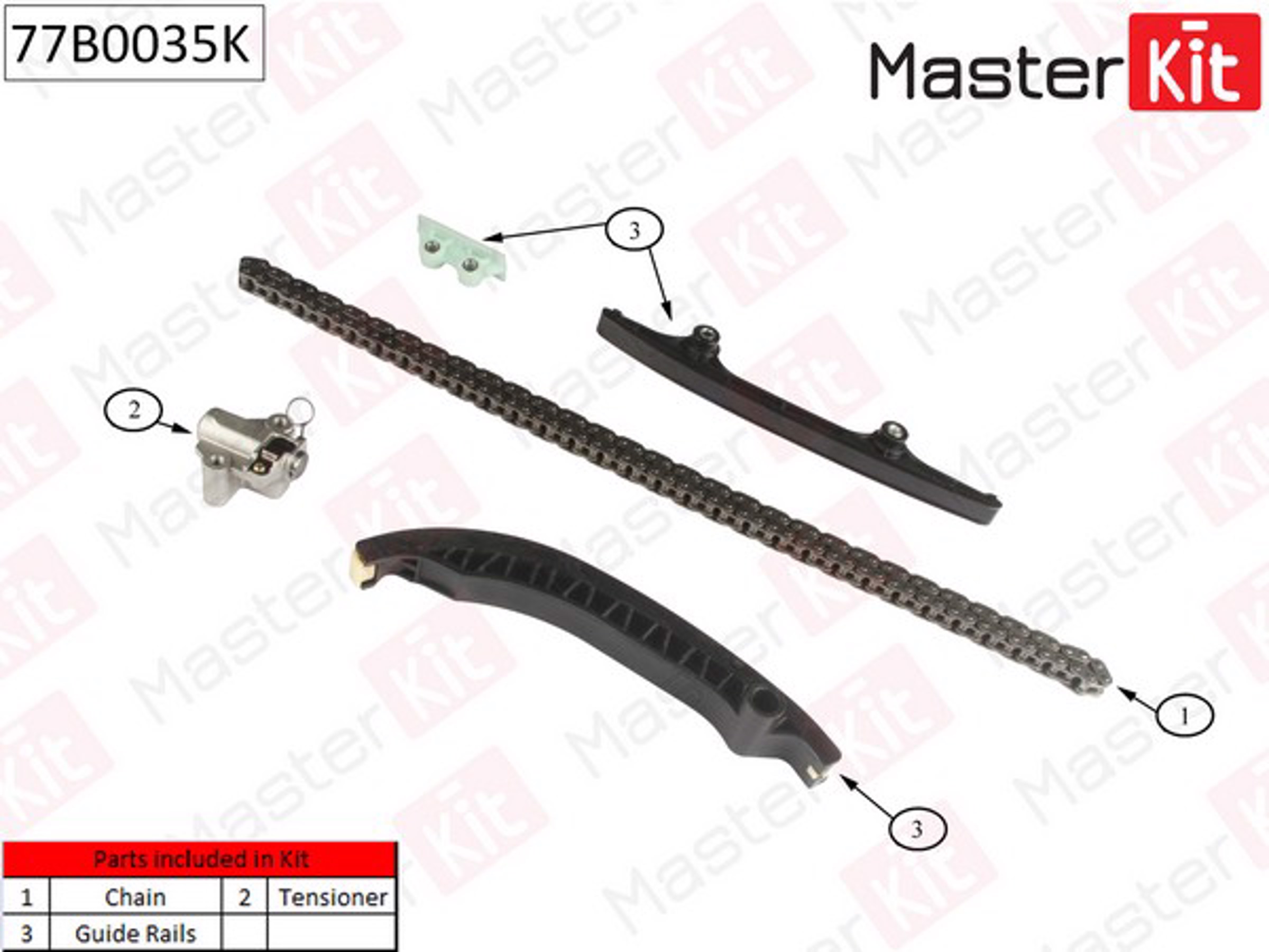 77B0035K MASTER KIT Комплекты ГРМ с цепью