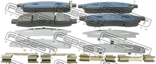 Колодки пер FEBEST 0201-A60F