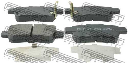 Колодки тормозные дисковые FEBEST 0301-ODIIIR