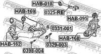 Болт FEBEST 0398-004