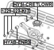 Болт с эксцентриком ремкомплект hyundai tucson 04 2004- eur FEBEST 1229-023-KIT