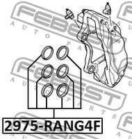 Ремкомплект суппорта тормозного переднего FEBEST 2975-RANGF