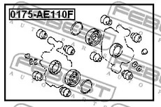 Фото 1 0175-AE110F FEBEST Ремкомплект, тормозной суппорт