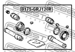Фото 1 0175-GRJ120R FEBEST Ремкомплект, тормозной суппорт