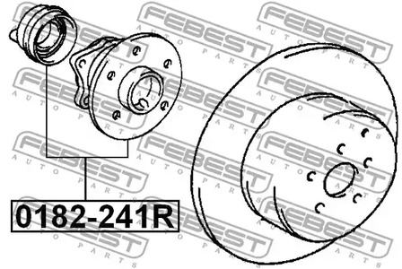 Фото 1 0182-241R FEBEST Ступица колеса