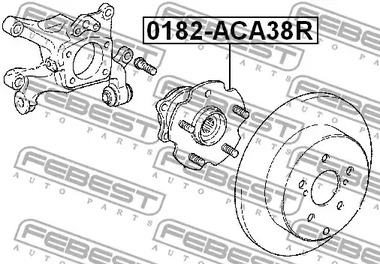 Фото 1 0182-ACA38R FEBEST Ступица колеса
