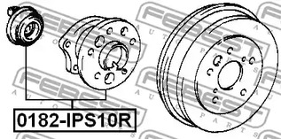 Фото 1 0182-IPS10R FEBEST Ступица колеса