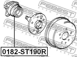 Фото 1 0182-ST190R FEBEST Ступица колеса