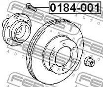 Фото 1 0184-001 FEBEST Шпилька колеса