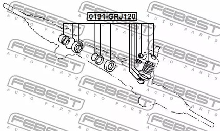 Фото 1 0191-GRJ120 FEBEST Ремкомплект рулевой рейки