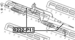 Фото 1 0222-P11 FEBEST Тяга рулевая