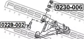 Фото 1 0229-002 FEBEST Болт регулировки развала колёс
