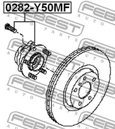 Фото 1 0282-Y50MF FEBEST Ступица передняя