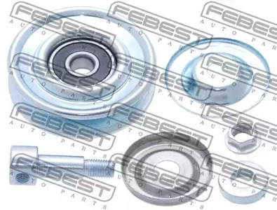 0287-P12 FEBEST Натяжной ролик, поликлиновой ремень
