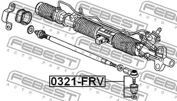 Фото 1 0321-FRV FEBEST Наконечник рулевой тяги