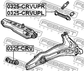 Фото 1 0325-CRVUPR FEBEST Рычаг подвески