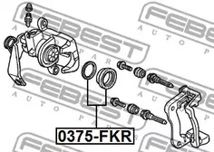 Фото 1 0375-FKR FEBEST Ремкомплект, тормозной суппорт