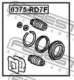 Фото 1 0375-RD7F FEBEST Ремкомплект, тормозной суппорт